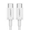 UGREEN USB-C to USB-C + USB-A Cable QC 3.0 PD 3A 1m, White (60518)