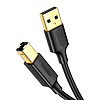 Ugreen USB Type B nyomtatókábel (dugasz) - USB 2.0 (dugasz) 480 Mbps 1 m fekete (US135 20846)