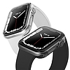 UNIQ Glase Apple Watch Series 7/8 45 mm-es. Dual Pack tiszta-füst/tiszta-füst