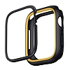 Uniq Moduo tok Apple Watchhoz 4/5/6/7/8/9/SE/SE2 44/45mm - fekete és mustár