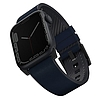 UNIQ szíj Straden Apple Watch Series 4/5/6/7/8/SE/SE2/Ultra 42/44/45mm. Leather Hybrid Strap kék/kék