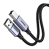 USB 2.0 A - B UGREEN kábel, 5 m, fekete (90560)