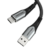 USB 2.0 A - Micro-B 3A kábel, 0,25 m Vention COAHC szürke