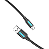 USB 2.0 A - Micro-B 3A kábel 0,25 m Vention COLBC fekete