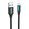 USB 2.0 A - Micro-B 3A kábel 0,5 m Vention COLBD fekete