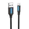 USB 2.0 A - Micro-B 3A kábel 1,5 m Vention COLBG fekete