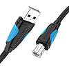 USB 2.0 A - USB-B nyomtatókábel Vention VAS-A16-B100 1 m fekete