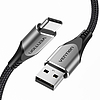 USB 2.0 A - USB-C 3A kábel, 0,25 m Vention CODHC szürke