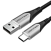 USB 2.0 A - USB-C 3A kábel 0,5 m-es Vention CODHD szürke