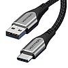 USB 2.0 A - USB-C 3A kábelVention CODHF 1 m szürke