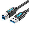 USB 3.0 A-B kábel Vention COOBF 1m fekete PVC