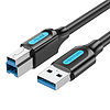 USB 3.0 A dugasz-USB-B apa kábel Vention COOBD 0,5 m fekete PVC