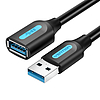 USB 3.0 apa-alj hosszabbító kábel Vention CBHBF 1 m fekete PVC