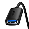 USB 3.0 hosszabbítókábel Baseus dugasz-anya, AirJoy sorozat, 1,5 m, fekete (B00631103111-02)