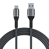 USB-A-USB-C kábel Lention 6A, 1 m fekete (CB-ACE-6A1MGRY-DS12)