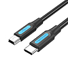 USB-C 2.0 - Mini-B 2A kábel, 1 m Vention COWBF fekete