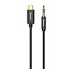 USB-C audiokábel 3,5 mm-es mini jack Baseus Yiven 1,2 m-es, fekete (CAM01-01)