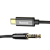 USB-C audiokábel 3,5 mm-es mini jack Baseus Yiven 1,2 m-es, fekete (CAM01-01)