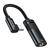 USB-C - AUX mini jack 3,5 mm-es + USB-C adapter, Mcdodo CA-1880, fekete (CA-1880)