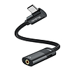 USB-C - AUX mini jack 3,5 mm-es + USB-C adapter, Mcdodo CA-1880, fekete (CA-1880)