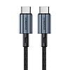 USB-C és USB-C kábel Choetech XCC-1014, PD 60W 1,2 m, fekete (XCC-1014)