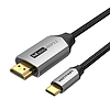 USB-C-HDMI-kábel 1,5 m-es CRBBG Vention fekete