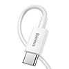 USB-C kábel a Lightning Baseus Superior sorozathoz, 20 W, PD, 0,25 m, fehér (CATLYS-02)