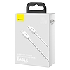 USB-C kábel a Lightning Baseus Superior sorozathoz, 20 W, PD, 1,5 m, fehér (CATLYS-B02)