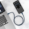 USB-C kábel a Lightning Baseushoz, nagy sűrűségű fonott, 20 W, 5 A, PD, 2 m, kék (CATLGD-A03)