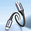 USB C / micro USB-B 3.0 kábel Ugreen US565 5Gb/s 3A 1m - szürke