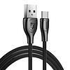 USB-C Remax Lesu Pro kábel, 1 m, 2,1 A, fekete (RC-160a Black)