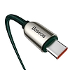 USB-C - USB-C Baseus kijelzőkábel, tápellátás, 100 W, 1 m, zöld (CATSK-B06)