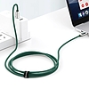 USB-C - USB-C Baseus kijelzőkábel, tápellátás, 100 W, 1 m, zöld (CATSK-B06)