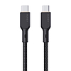 USB-C-USB-C kábel Aukey CB-KCC102, 100 W, 1,8 m fekete (CB-KCC102 Black)