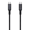 USB-C - USB-C kábel Aukey CB-MCC102, 100 W, 1,8 m fekete (CB-MCC102 Black)