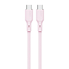 USB-C - USB-C kábel Aukey CB-SCC102, 100 W, 1,8 m rózsaszín (CB-SCC102 Pink)