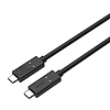 USB-C-USB-C kábel Aukey, CB-TCC241, 240 W, 0,8 m fekete (CB-TCC241 Black)