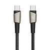 USB-C-USB-C kábel Toocki TXCTT14- LG01-W2, 2 m, 140 W gyöngy nikkel