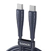 USB-C-USB-C kábel Toocki TXCTT3-LB03, 1m, FC 240W kék (TXCTT3- LB03)