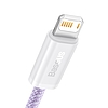 USB-kábel a Lightning Baseus Dynamic, 2,4A, 1m, violet (CALD000405)