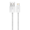 USB-kábel a Lightning Baseus Dynamic, 2,4A, 2m, fehér (CALD000502)