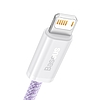 USB-kábel a Lightning Baseus Dynamic, 2,4A, 2m, Violet (CALD000505)