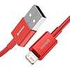 USB-kábel a Lightning Baseus Superior sorozathoz, 2,4 A, 1 m, piros (CALYS-A09)