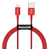 USB-kábel a Lightning Baseus Superior sorozathoz, 2,4 A, 1 m, piros (CALYS-A09)