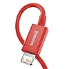 USB-kábel a Lightning Baseus Superior sorozathoz, 2,4 A, 1 m, piros (CALYS-A09)