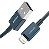 USB-kábel a Lightning Baseus Superior sorozathoz, 2,4A, 1 m, kék (CALYS-A03)