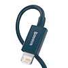 USB-kábel a Lightning Baseus Superior sorozathoz, 2,4A, 1 m, kék (CALYS-A03)