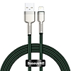 USB-kábel Lightning Baseus Cafule-hez, 2,4A, 1m, zöld (CALJK-A06)