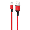 USB-kábel Micro USB XO NB143-hoz, 2m, piros (045807)