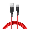 USB-kábel USB-C-hez BlitzWolf BW-TC15 3A 1,8 m, piros (BW-TC15 Red)